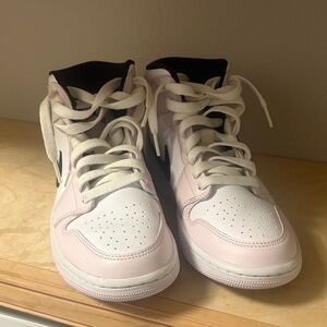 Nike Air Jordan Mid in Light Pink and Black